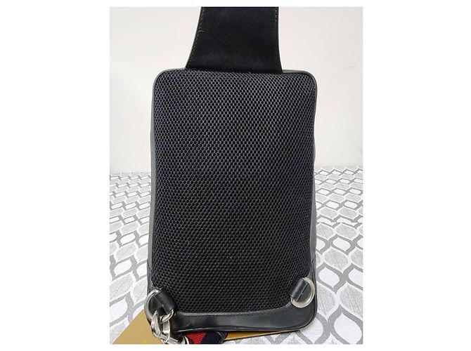 Marsupio GG Supreme Monogram Web Gucci Nero/Grigio - vista 13