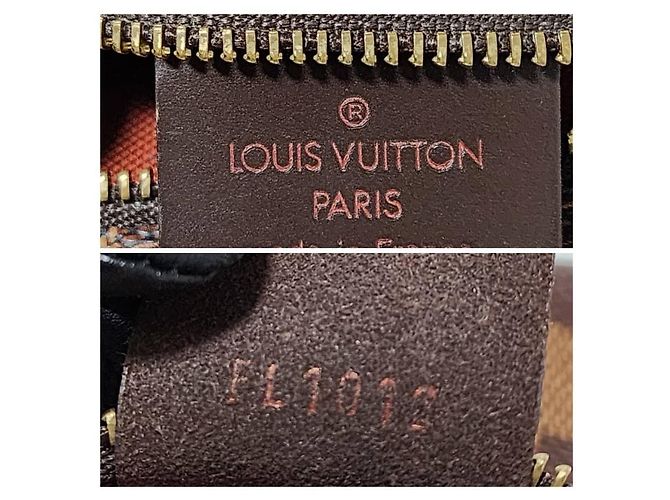 LOUIS VUITTON Pochette Bag Navona in Tela Damier Marrone - vista 2