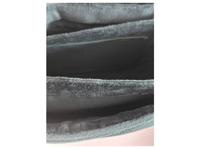 Borsa Ikks The 1 Velvet verde trapuntata Argento Verde scuro - vista 13