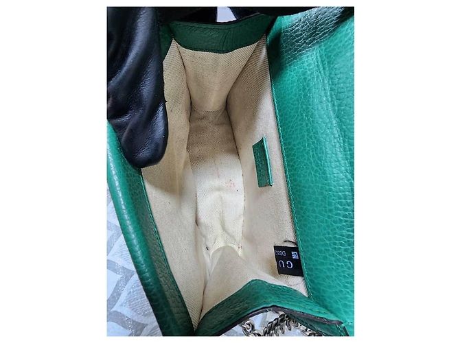 Borsa a tracolla Dionysus in pelle piccola verde Gucci - vista 14