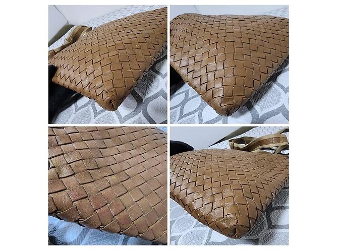 Borsa Messenger Intrecciato Bottega Veneta Beige - vista 14