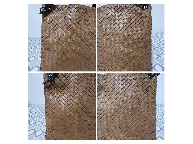 Borsa Messenger Intrecciato Bottega Veneta Beige - vista 6