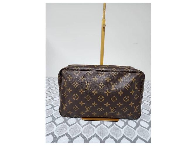 LOUIS VUITTON Trousse Toilette 28 in Tela Monogramma Marrone - vista 10