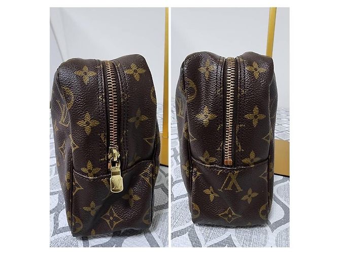 LOUIS VUITTON Trousse Toilette 28 in Tela Monogramma Marrone - vista 6