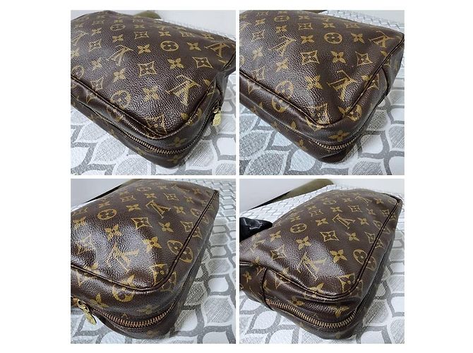 LOUIS VUITTON Trousse Toilette 28 in Tela Monogramma Marrone - vista 7