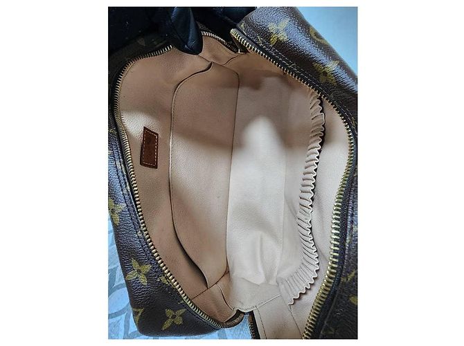 LOUIS VUITTON Trousse Toilette 28 in Tela Monogramma Marrone - vista 8