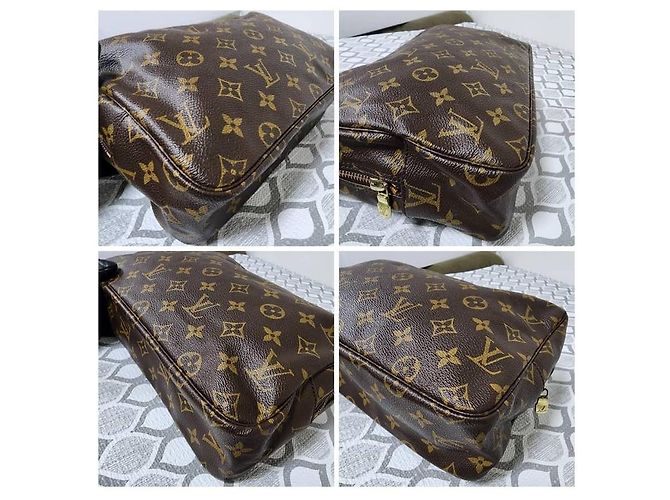 LOUIS VUITTON Trousse Toilette 28 in Tela Monogramma Marrone - vista 9