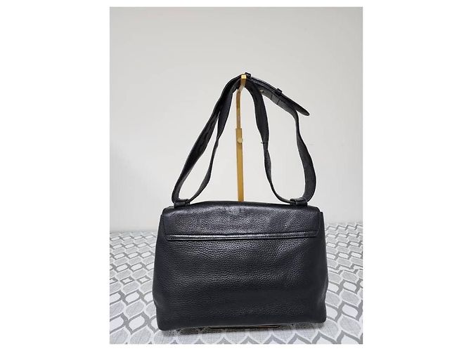 Borsa a spalla media Marmont in pelle martellata nera GUCCI Nero - vista 3