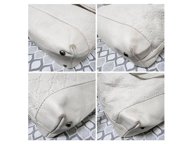 Borsa Tote Gucci GG Signature Off-White Bianco - vista 12