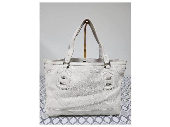 Borsa Tote Gucci GG Signature Off-White Bianco - vista 14