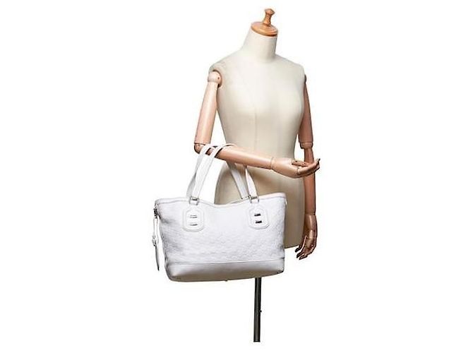 Borsa Tote Gucci GG Signature Off-White Bianco - vista 15