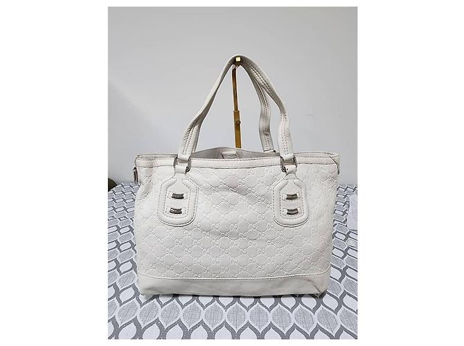 Borsa Tote Gucci GG Signature Off-White Bianco - vista 4