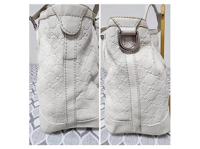 Borsa Tote Gucci GG Signature Off-White Bianco - vista 5