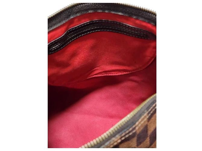 Borsa Speedy 30 in tela Damier di LOUIS VUITTON marrone - vista 10