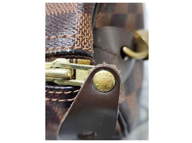Borsa Speedy 30 in tela Damier di LOUIS VUITTON marrone - vista 6