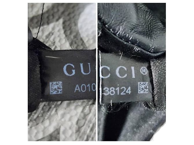 Borsa a spalla 2 in 1 in tela GG Gucci in pelle nera - vista 4