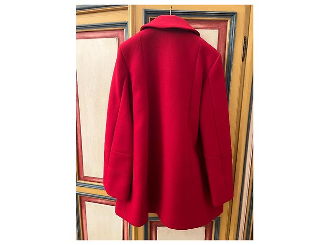 Autre Marque Abrigo Rojo Semi-Couture Roja - vista 3