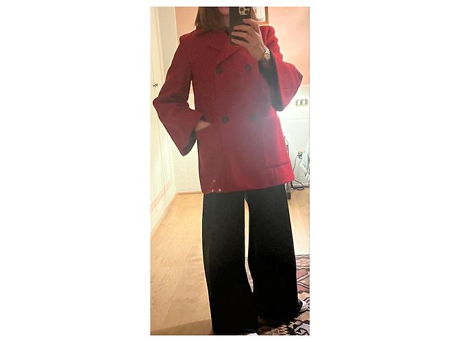 Autre Marque Abrigo Rojo Semi-Couture Roja - vista 7