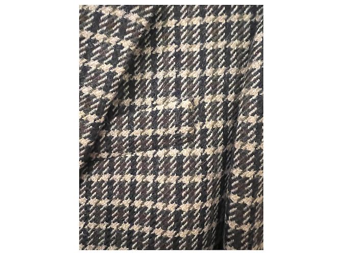 Autre Marque Plaid Wool Virgin Fabric Jacket Brown Beige Olive green Navy blue - view 5