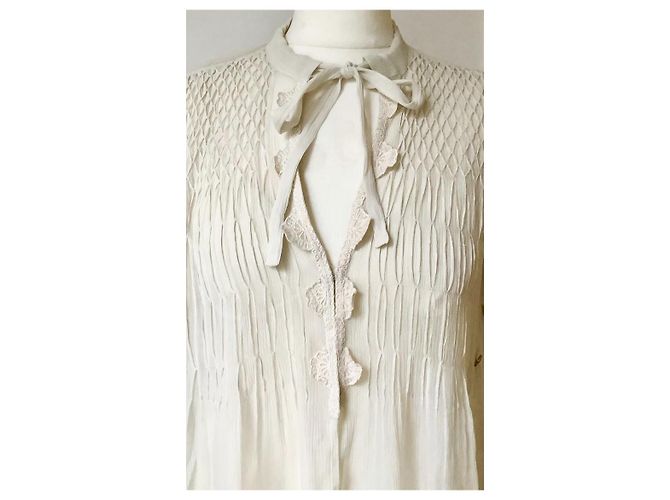 John Galliano Conjunto de seda Galliano de 2 piezas Beige - vista 10