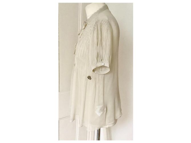 John Galliano Conjunto de seda Galliano de 2 piezas Beige - vista 2