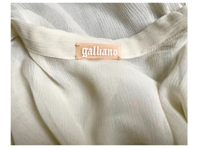 John Galliano Conjunto de seda Galliano de 2 piezas Beige - vista 5