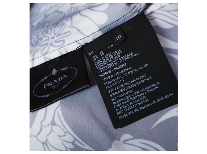 Vestido envolvente con estampado Dahlia Flame de Prada - vista 11