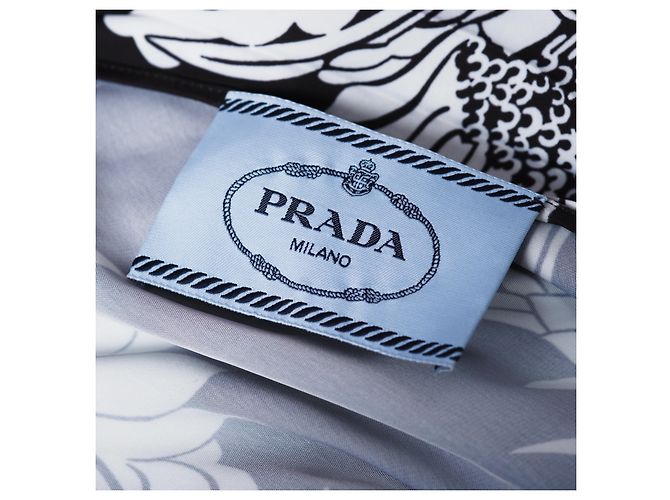 Vestido envolvente con estampado Dahlia Flame de Prada - vista 12