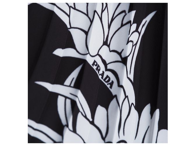 Vestido envolvente con estampado Dahlia Flame de Prada - vista 5