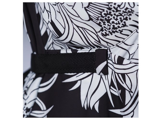 Vestido envolvente con estampado Dahlia Flame de Prada - vista 6