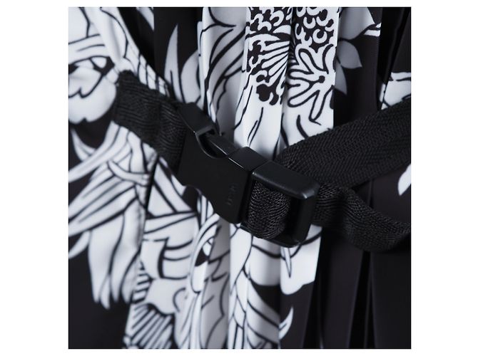 Vestido envolvente con estampado Dahlia Flame de Prada - vista 7
