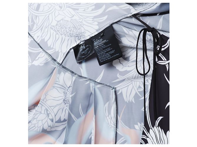 Vestido envolvente con estampado Dahlia Flame de Prada - vista 9