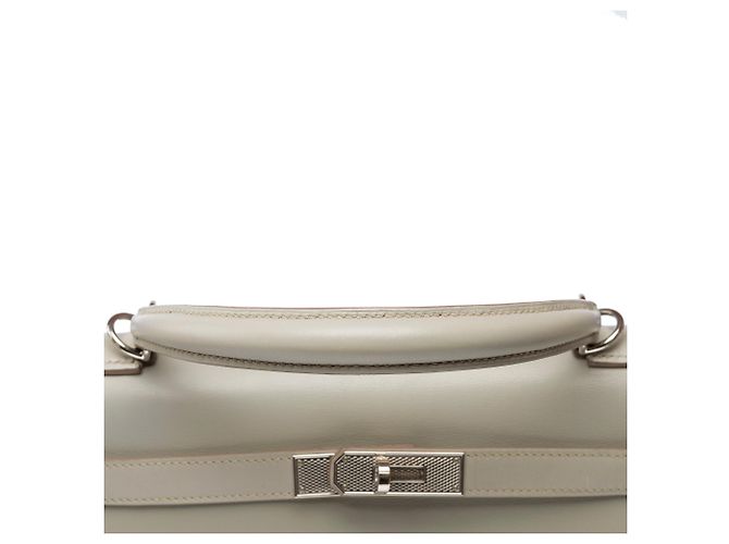 Hermès Borsa HERMES Kelly 32 in Pelle Grigia - 103303 Grigio - vista 10