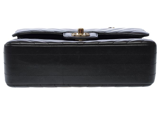 Sac CHANEL Timeless/Classique en Cuir Noir - 103317 - vue 11