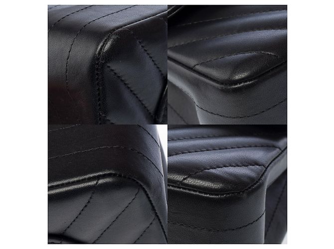 Sac CHANEL Timeless/Classique en Cuir Noir - 103317 - vue 12