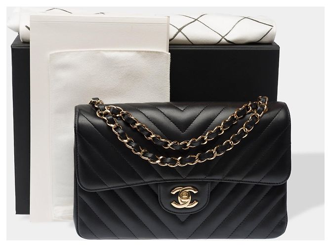 Sac CHANEL Timeless/Classique en Cuir Noir - 103317 - vue 2