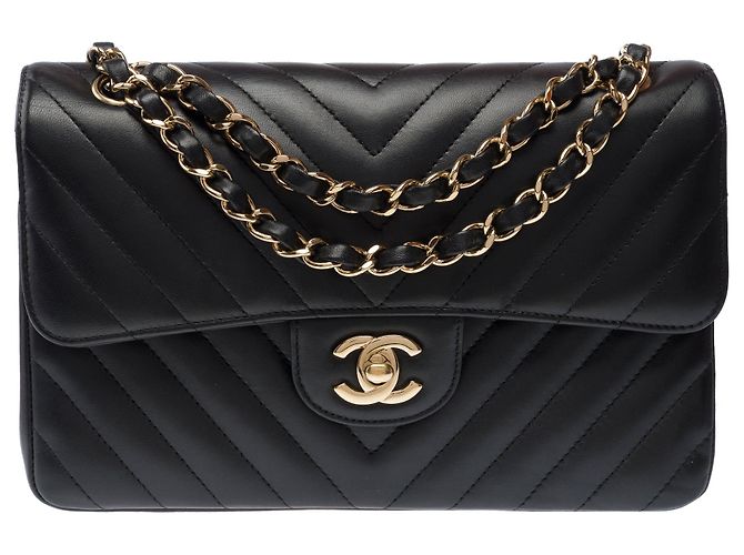 Sac CHANEL Timeless/Classique en Cuir Noir - 103317 - vue 3