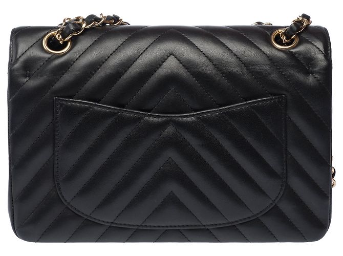 Sac CHANEL Timeless/Classique en Cuir Noir - 103317 - vue 4