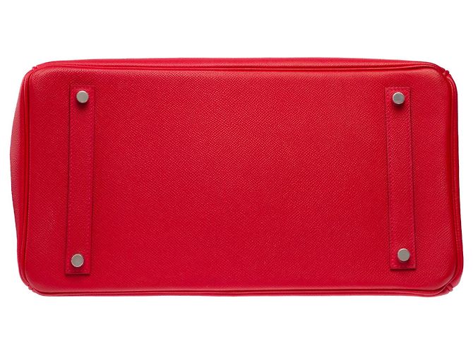 Hermès Borsa HERMES Birkin 35 in Pelle Rossa - 103312 Rosso - Ansicht 11