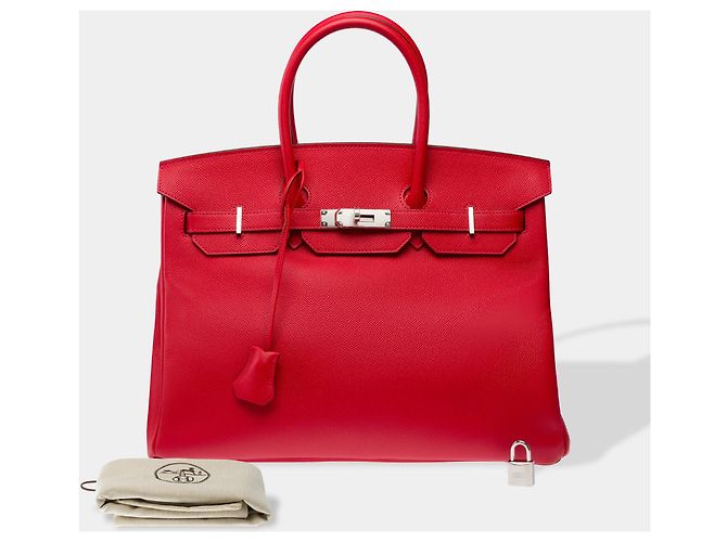 Hermès Borsa HERMES Birkin 35 in Pelle Rossa - 103312 Rosso - Ansicht 2