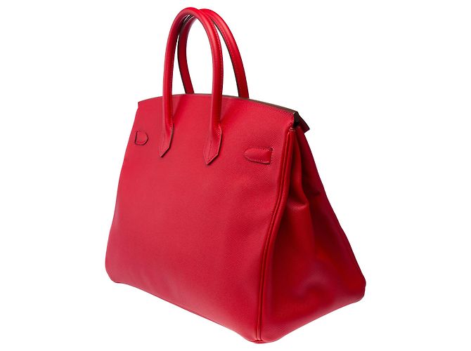 Hermès Borsa HERMES Birkin 35 in Pelle Rossa - 103312 Rosso - Ansicht 6