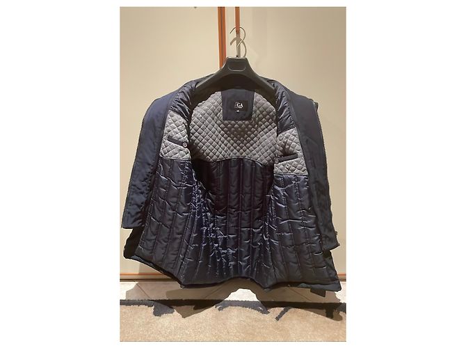 Autre Marque Giacca blu navy imbottita Blu scuro - vista 3