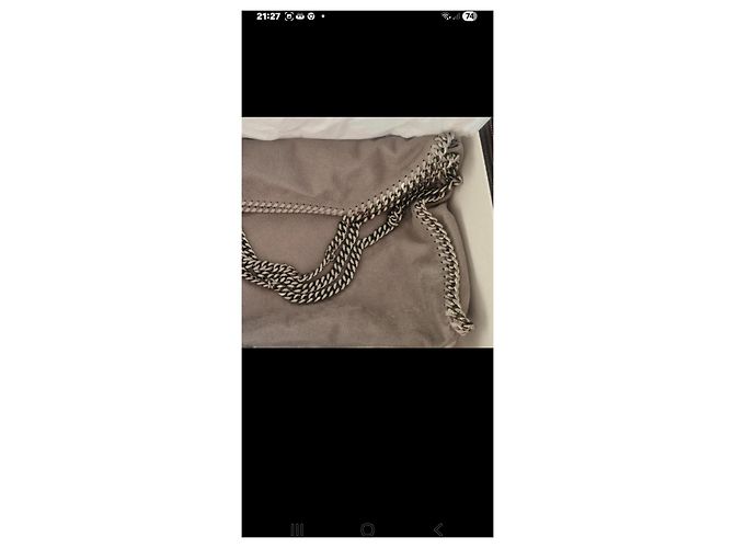 Stella Mc Cartney Stella McCartney Falabella Handtasche Lammleder Grau - Ansicht 4
