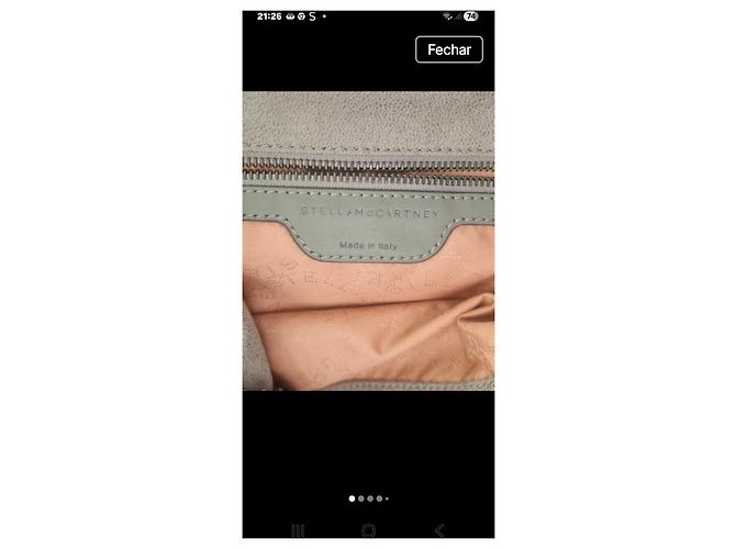 Stella Mc Cartney Stella McCartney Falabella Handtasche Lammleder Grau - Ansicht 8