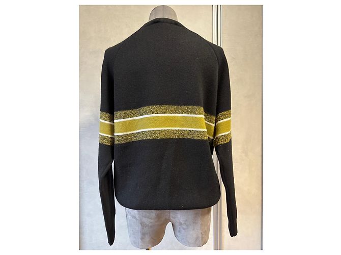 Pullover aus Wolle und Kaschmir von Christian Dior Schwarz Mehrfarben - Ansicht 4