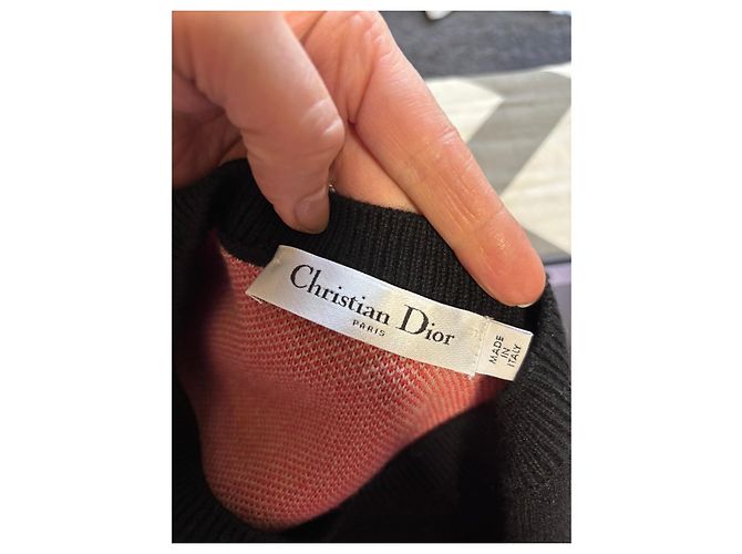 Pullover aus Wolle und Kaschmir von Christian Dior Schwarz Mehrfarben - Ansicht 5