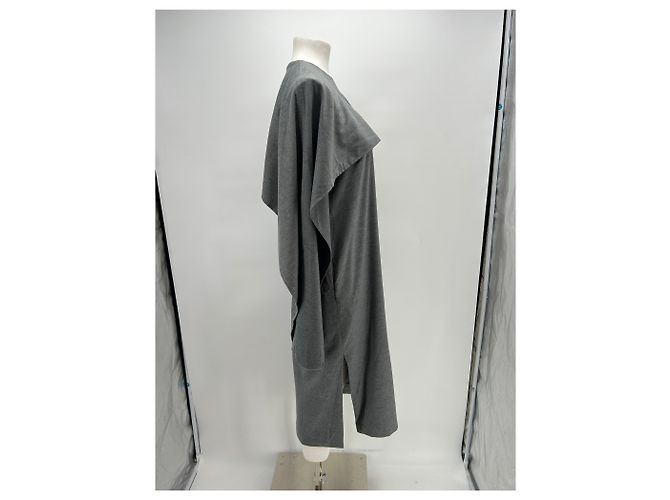 Autre Marque Langes graues Kleid mit Wolle - Ansicht 3