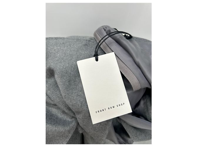 Autre Marque Langes graues Kleid mit Wolle - Ansicht 6