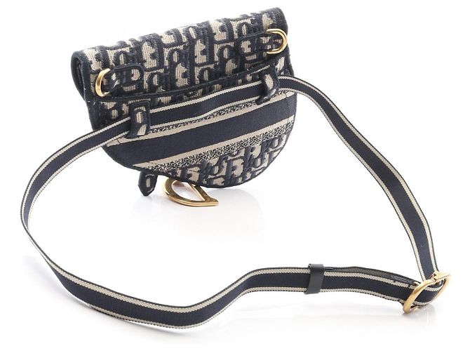 Bolsa de cintura em lona Dior Saddle - vista 2