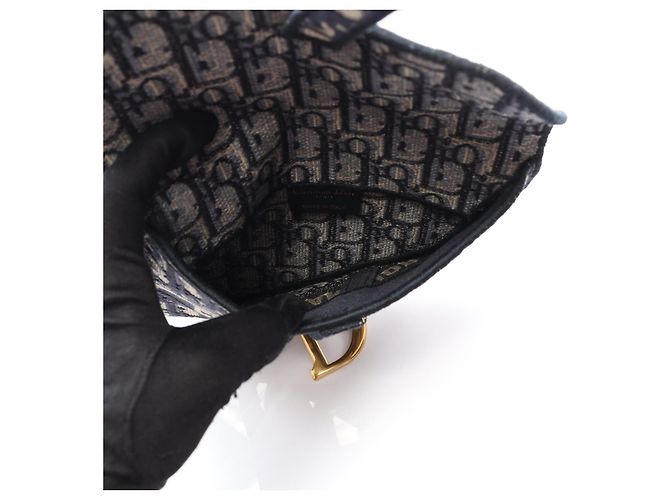 Bolsa de cintura em lona Dior Saddle - vista 3
